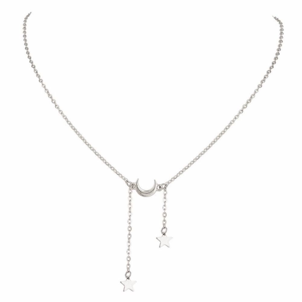 ✨Moon and Star Necklace | Crescent Moon Necklace✨ - Picture 3 of 4